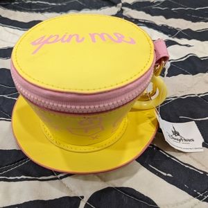 Alice in Wonderland Yellow/Pink Teacup Coin Purse